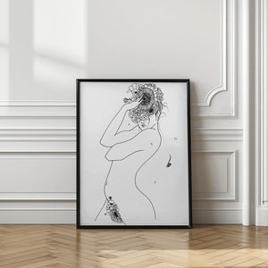 Tablou înramat „Flower Girl” de Pictufy Studio II