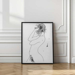 Tablou înramat „Flower Girl” de Pictufy Studio II
