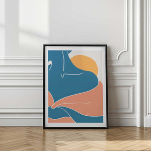 Tablou înramat „Blue Shoulder” de Pictufy Studio II