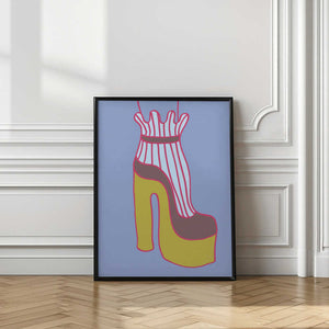 Tablou înramat „Yellow Heel 01” de Pictufy Studio
