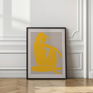 Tablou înramat „Yellow Figure” de Pictufy Studio II