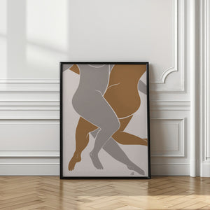 Tablou înramat „Lovers Beige” de Pictufy Studio II