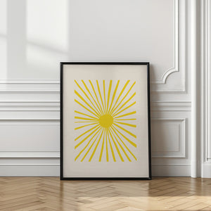 Tablou înramat „The Sun” de Pictufy Studio