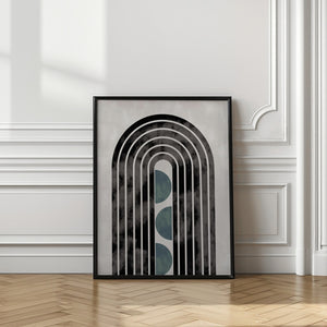 Tablou înramat „arch_capsule_001_green” de Pictufy Studio II
