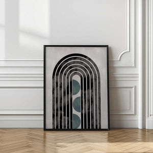 Tablou înramat „arch_capsule_001_green” de Pictufy Studio II