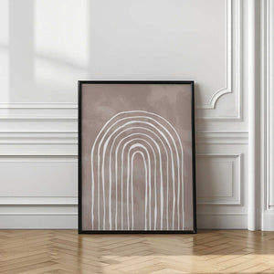 Tablou înramat „Arch_one way_003_white” de Pictufy Studio II