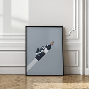 Tablou înramat „We ride until dawn” de Maarten Léon