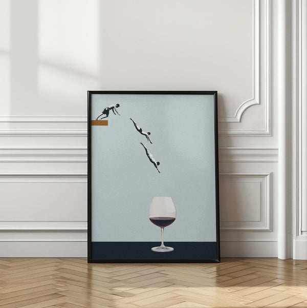 Tablou înramat „Your best friends forget you get old” de Maarten Léon