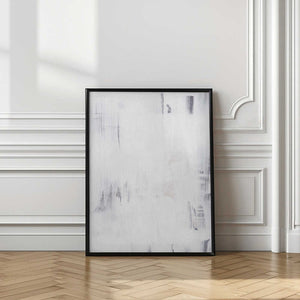 Tablou înramat „Soft White Brushstrokes” de uplusmestudio