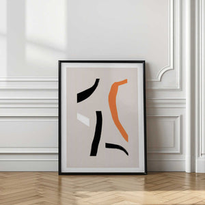 Tablou înramat „Colorful Curved Shapes” de uplusmestudio