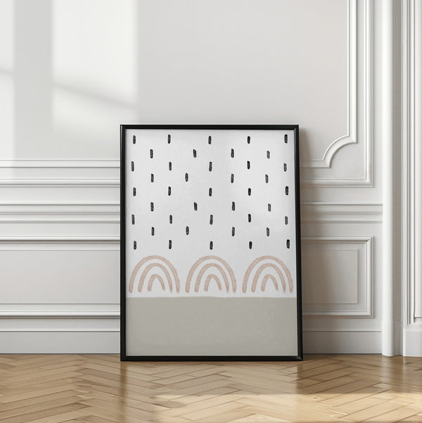 Tablou înramat „Muted Rainbows Sky” de uplusmestudio