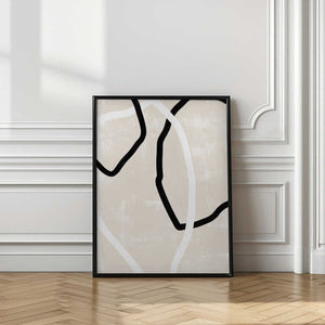 Tablou înramat „Curved Lines Dance” de uplusmestudio