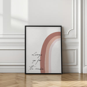 Tablou înramat „Chasing the Rainbow” de uplusmestudio