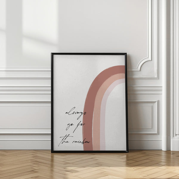 Tablou înramat „Chasing the Rainbow” de uplusmestudio