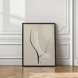 Tablou înramat „Curved Elegance” de uplusmestudio