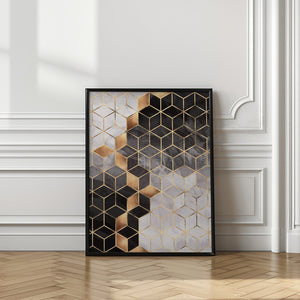 Tablou înramat „Smoky Cubes” de Elisabeth Fredriksson