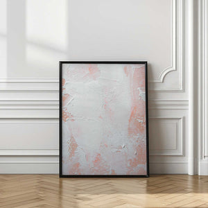Tablou înramat „Minimalist Design With Peach And White Tones” de uplusmestudio