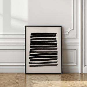 Tablou înramat „Stripes_Beige” de Pictufy Studio II