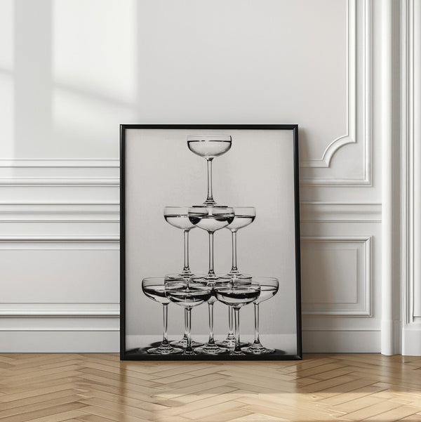 Tablou înramat „Champagne tower_6” de Pictufy Studio III