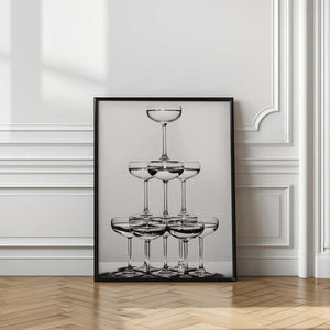 Tablou înramat „Champagne tower_6” de Pictufy Studio III