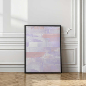 Tablou înramat „Pastel Hues Of Lavender And Peach” de uplusmestudio