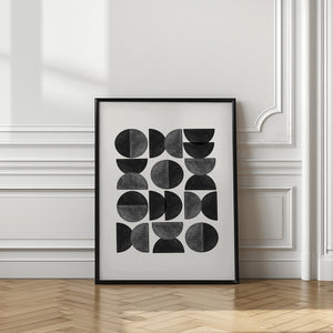 Tablou înramat „Geometric Rhythm” de THE MIUUS STUDIO