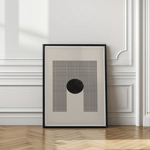 Tablou înramat „Geometric Eclipse” de THE MIUUS STUDIO