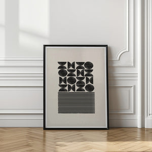 Tablou înramat „Geometric Balance” de THE MIUUS STUDIO