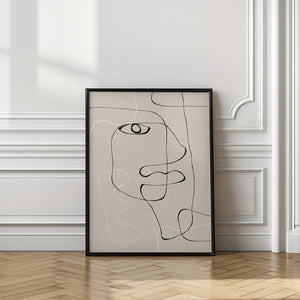 Tablou înramat „Line Expression” de THE MIUUS STUDIO