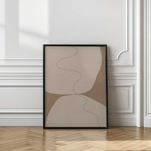 Tablou înramat „Curves of Serenity” de THE MIUUS STUDIO
