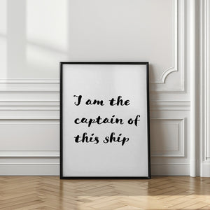 Tablou înramat „I am the captain of this ship” de Pictufy Studio II