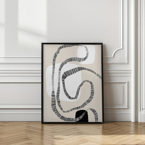 Tablou înramat „Monochrome Paths” de uplusmestudio