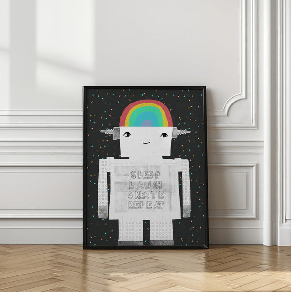 Tablou înramat „Life in Circuits” de Treechild