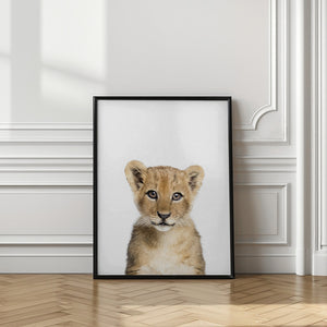 Tablou înramat „Baby Lion” de Kathrin Pienaar