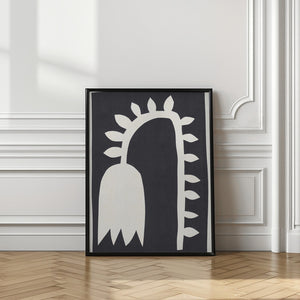 Tablou înramat „Black Tulip #2” de Alisa Galitsyna