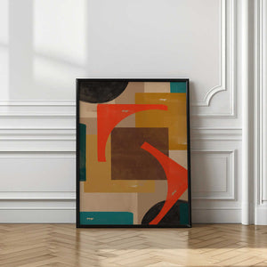 Tablou înramat „Geometric Melody” de THE MIUUS STUDIO