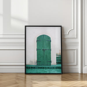 Tablou înramat „Marrakesh Green Door” de Raisa Zwart
