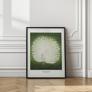Tablou înramat „Peacock - Wide” de Ohara Koson