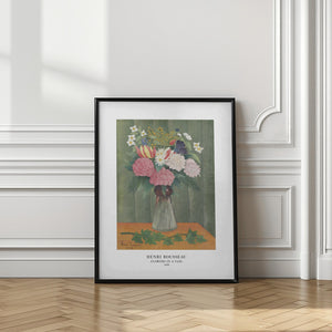 Tablou înramat „Flowers In a Vase” de Henri Rousseau