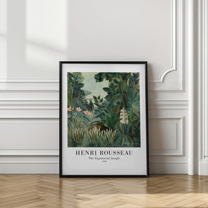 Tablou înramat „The Equatorial Jungle” de Henri Rousseau
