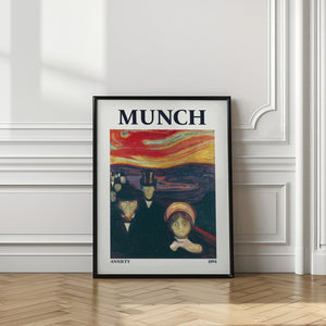 Tablou înramat „Anxiety” de Edvard Munch