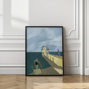 Tablou înramat „Blackrock, Salthill, Galway Ireland Art Print” de Charlotte Trudgett