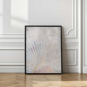 Tablou înramat „Sun Boho Morning Metallic Print” de Sarah Manovski