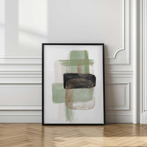 Tablou înramat „Simple Green-2” de Sally Ann Moss