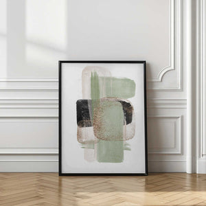 Tablou înramat „Simple Green-1” de Sally Ann Moss