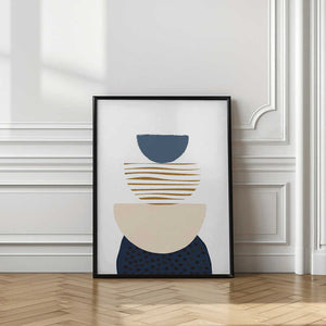 Tablou înramat „boho blue-3” de Sally Ann Moss