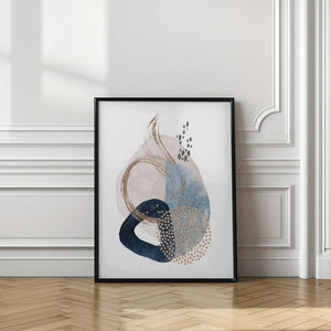 Tablou înramat „Smooth Shapes-3” de Sally Ann Moss