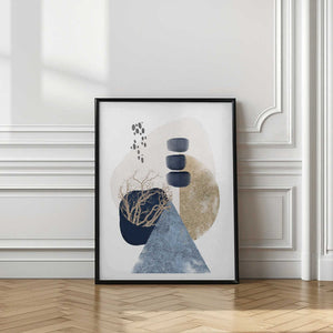 Tablou înramat „Smooth Shapes-2” de Sally Ann Moss