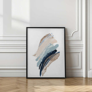 Tablou înramat „Smooth Shapes-1” de Sally Ann Moss