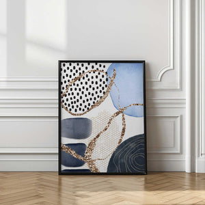 Tablou înramat „Aesthetic Blues-3” de Sally Ann Moss